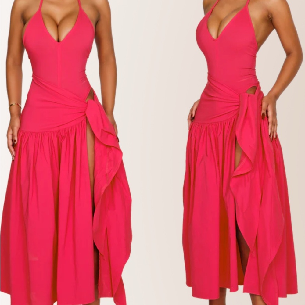 Coucoo ATACAMA DRESS - HOT HIBISCUS